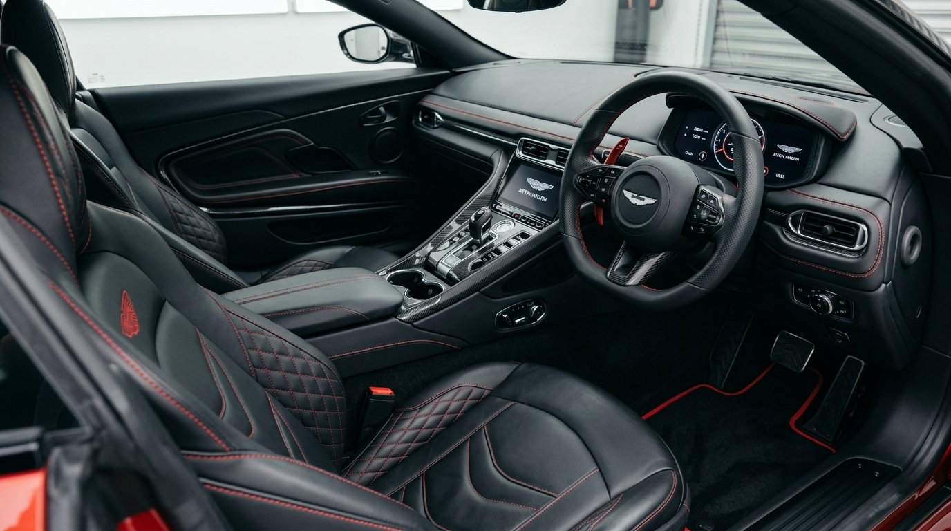 Interior leather reconditioning and cockpit detailing in Montreal